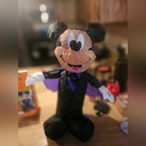 Disney Mickey Mouse Halloween Plush - Black and Purple